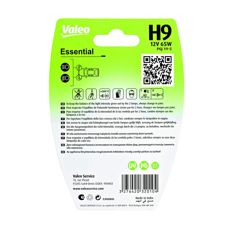 Valeo 32010 Bulb H9