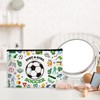 SEAOYOZO Soccer Makeup Bag gift for Girls, Soccer Cosmetic Bag