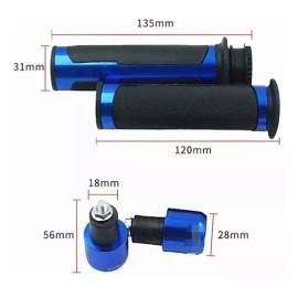 Codyar Puños Manijas Moto Cubre Puños Negro Rojo Azul Dorado Plata