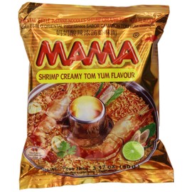 Mama Instant Noodle, Creamy Tom Yum Spicy Flavor, 3.17 Ounce (Pack of 20)