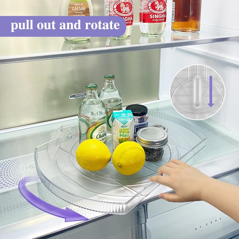 Incostar 360° Rotating Lazy Susan Turntable Organizer - Multifunctional 16.5"