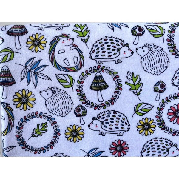 Snuggle RARE & OOP Designer Novelty Snuggle HEDGEHOGS & MUSHROOMS