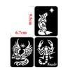 Pack of 32 Stencils Tattoo Stencils Glitter Tattoo Stencils Temporary