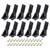 uxcell 100 Pcs 90 Degree Plastic Corner Braces, 20x17x20mm Shelf