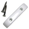 Thumb/finger rest for precision jazz bass guitars white inc screws