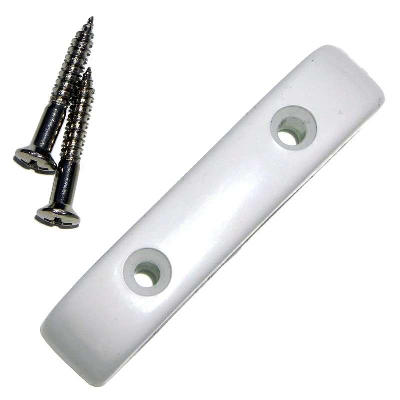 Thumb/finger rest for precision jazz bass guitars white inc screws