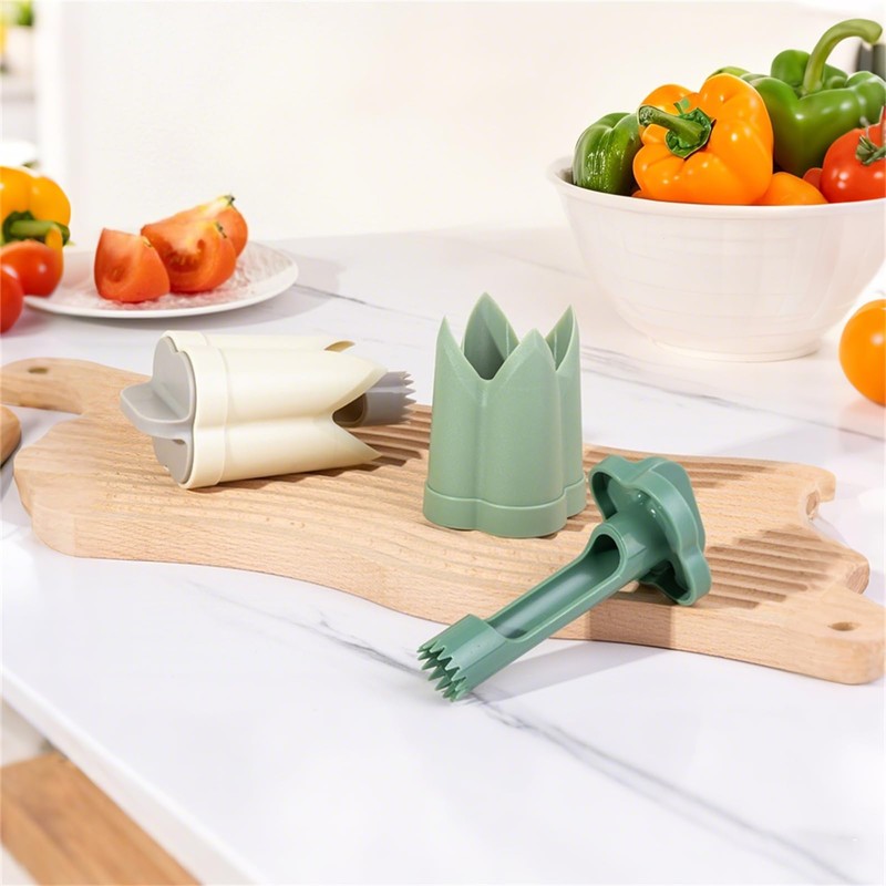 Pepper Corer, 2 in 1 Red Bell Pepper Seed Corer