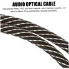 TEHAUX 1.5m Optical Audio Cable High-Performance Fiber Cable for Tv