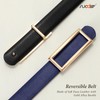 SUOSDEY Fashion Leather Belt for Women, Reversible Skinny Belt for