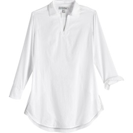 Coolibar UPF 50+ Women's Koesta Cover-Up - Sun Protective (Medium- White)