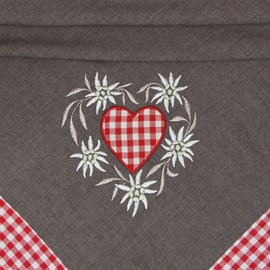 Table Cover Table Cloth Alpenglück Chalet Style Country House 85 x 85 cm