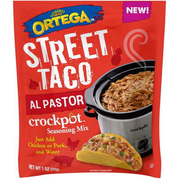 Ortega Street Taco Crockpot Mezcla de condimentos, Al Pastor, 1 onza