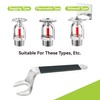 Szuenh 1/2 inch universal fire sprinkler wrench 2-piece set is