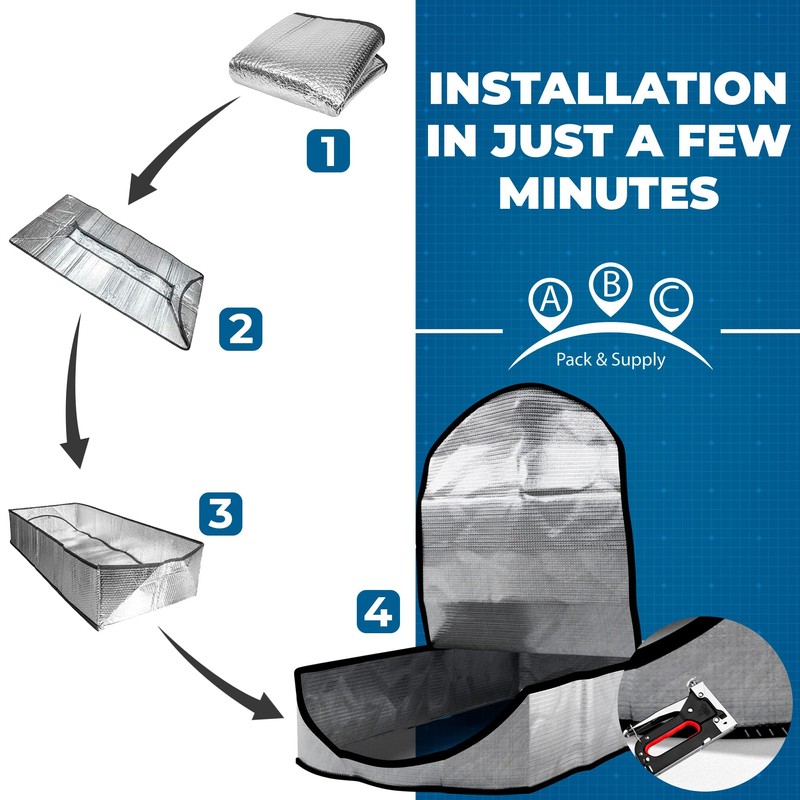 ABC Pack & Supply Attic Stairs Insulation Cover 25 x