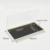 UDTIP 2PC Empty Magnetic Makeup Palette, White Frosted Clear Lid,