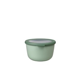 Mepal Cirqula 34oz/1,000ml Bowl Multi Food Storage & Serving Container with Transparent Lids | Perfect for Food Prep | Microwave & Dishwasher Safe | Nordic Sage | Made in Holland