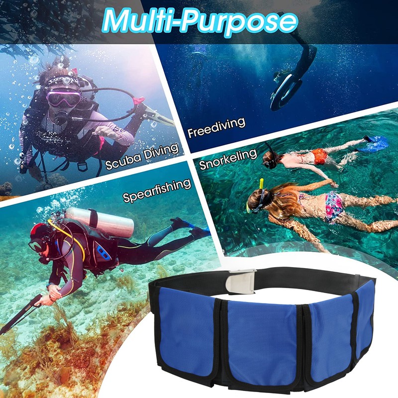 Scuba Pocket Weight Belt Oxford Cloth Scuba Diving Weight Belt