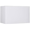 White Large Rectangular Hardback Lamp Shade 16" Wide x 8"