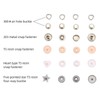 Plastic and Metal Snap Buttons with Snaps Pliers Set,300 Sets