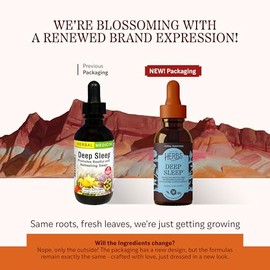 Hierbas, etc. Extracto líquido clásico de Deep Sleep - Suplemento holístico de descanso para un sueño reparador, manzanilla, extracto de bálsamo de li