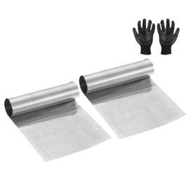YELARXI Stainless Steel Roll Metal Stainless Flashing Foil Plate, 0.1 x 200 x 1000mm (0.1mm) Thickness Fit for DIY Crafts Electrical Repair - Cylinder(2 Pack, Silver)