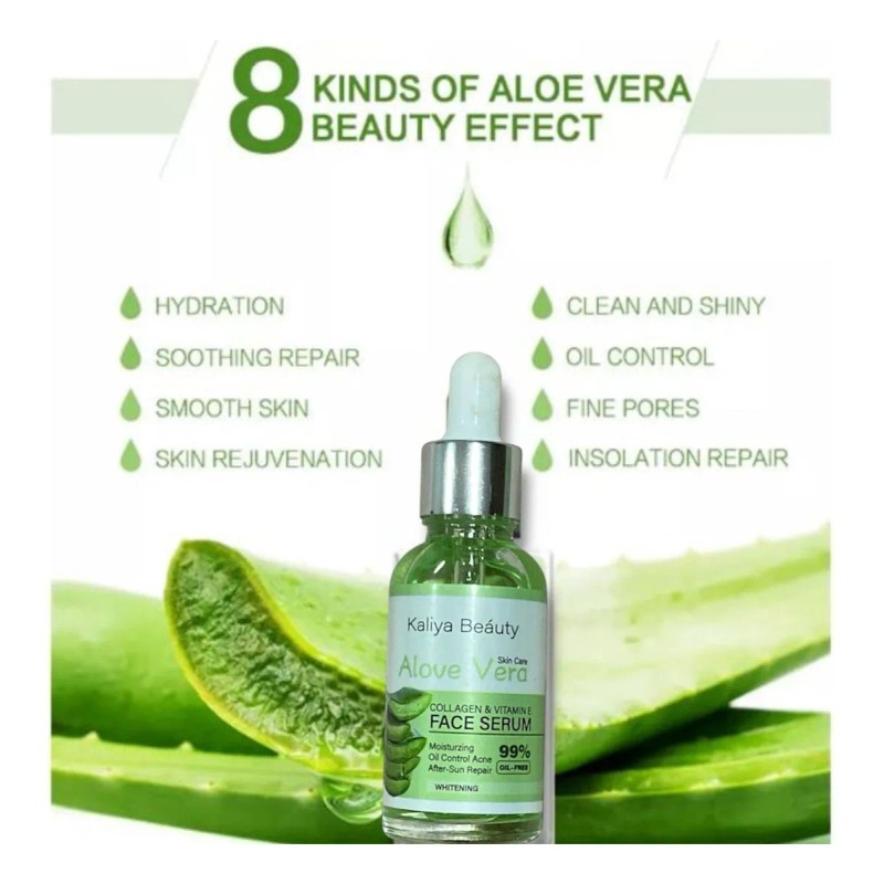Suero Facial Kaliya Beauty: Aloe Vera, Colágeno Y Vitamina E