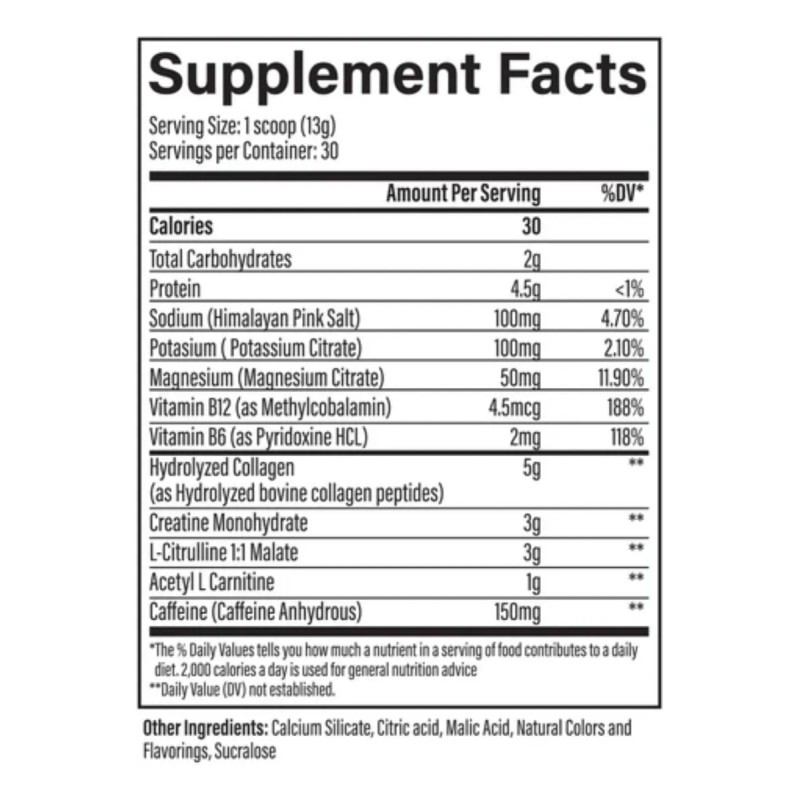 Aventus Booty Pump Pre-workout 390gr 30 Serv (18/cs) Sabor Blue