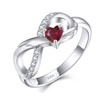 STARCHENIE Infinity Promise Ring 925 Sterling Silver Angel Wings Heart