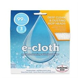 E-Cloth Deep Clean & Dusting Mop Head 2pack x 1