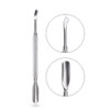 Cuticle Pusher Stainless Steel Nail Scratching with Cuticle Pressing 2-Way