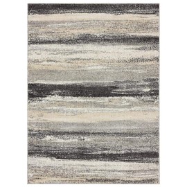 Luxe Weavers Tower Hill Abstract Gray 4x5 Area Rug