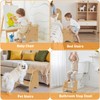 Toddler Step Stool, Wooden Height-Adjustable 2 Step Stool for Kids,
