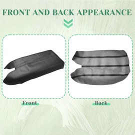 VKGUG Center Console Lid Armrest Cover Replacement Compatible with Acura RDX 2007 2008 2009 2010 2011 2012 Leather Car Arm Rest Skin Upholstery Black (Only Leather Part)