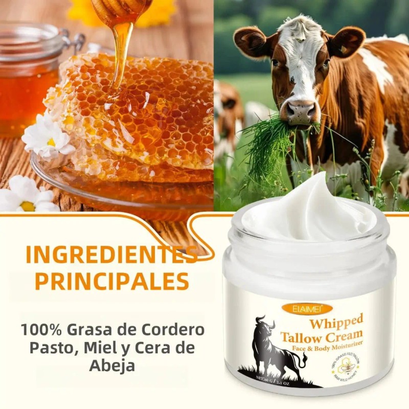Crema Facial Corporal Cebo Res + Miel Hidrata Humecta Aclara