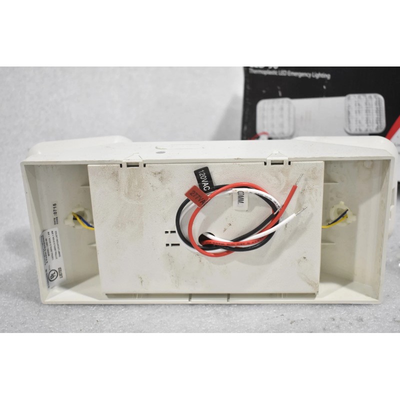 EXITRONIX LED-90 LED EMERGENCY LIGHT, WHITE THERMOPLASTIC, 120/277V, 60HZ