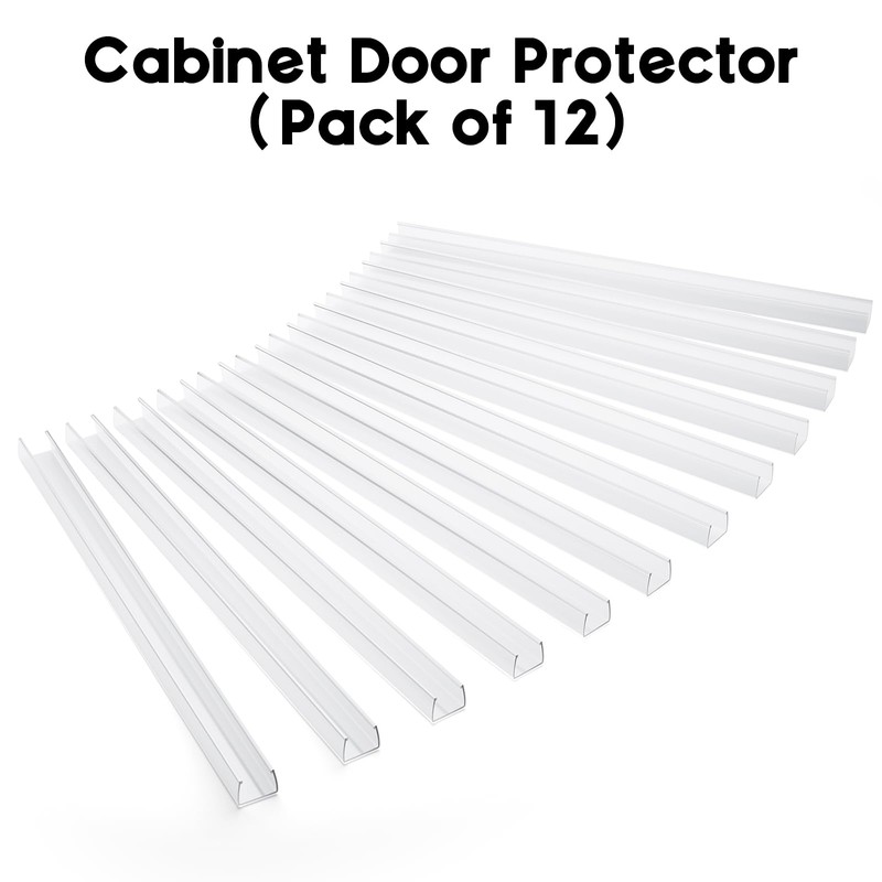 Cabinet Protector Edge Guard (Pack of 6), 17.7" Clear PVC