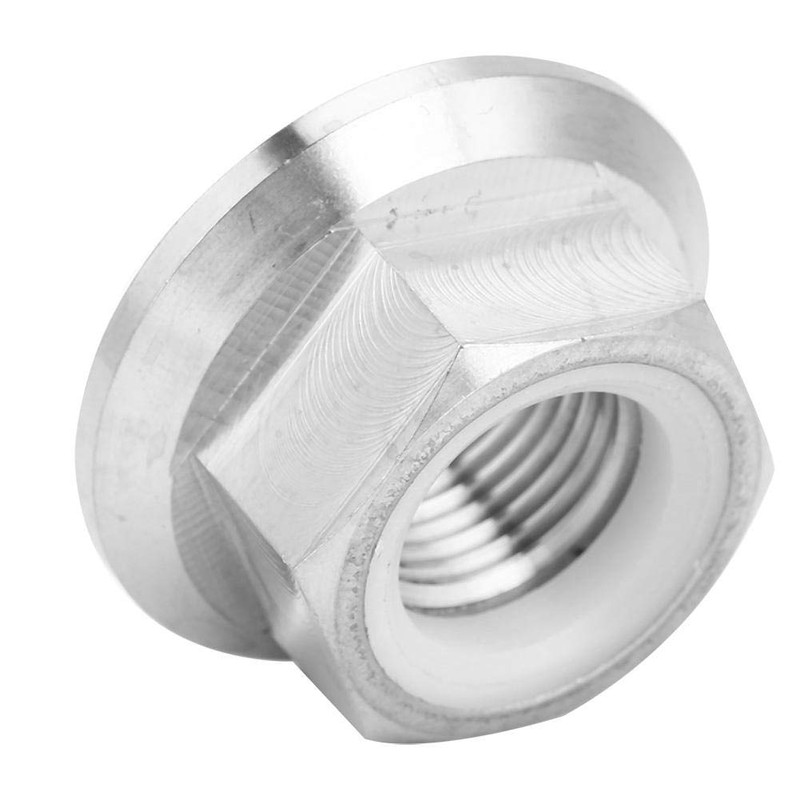 VGEBY1 Hex Nuts, Titanium Alloy Bicycle Hex Flange Locking Nut