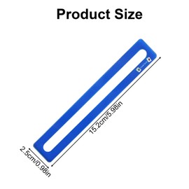 BOXOB 4pcs Mahjong Line Finder, Good Luck Mahjong Card Guide Marker Rules Reader Mah Jong Accessories and Gifts Reader Helper Tool for Player (Blue)