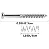 Nicear 20 Pack Bass Guitar Pickup Mounting Screws Pickup Springs