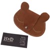 Hide & Drink, Sleepy Bear Leather Coin Pouch/Wallet/Card Holder/SD Organizer/USB
