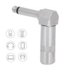 5pcs Right Angle 6.35mm Mono Phone Plug Guitar Audio Jack