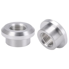 Podavelle M14x1.5 Female Metric Weld On Bung Fitting Aluminum 2PCS