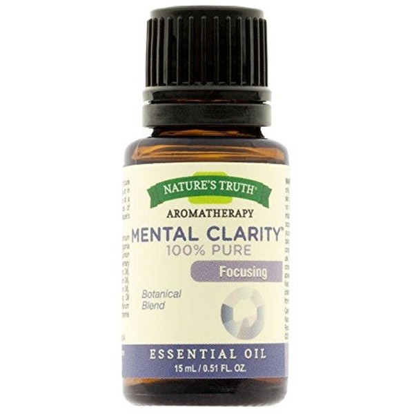 Nature's Truth Aromatherapy Mental Clarity 100% Pure .51 oz (Pack of 5)