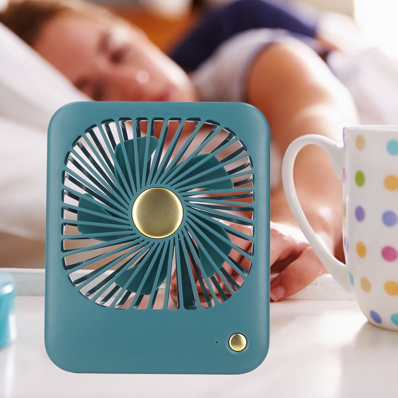 USB Desk Fan Multifunctional Minimalist Style 3 Speed Adjustable Strong