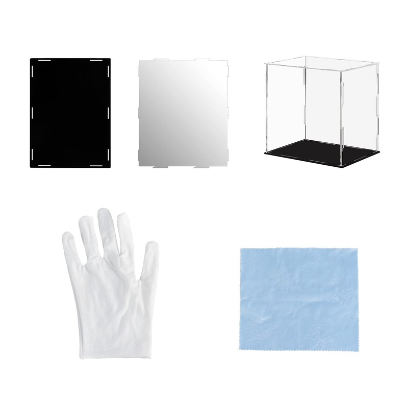 Display Case 8x6x8inch,20x15x20cm for Collectibles Assemble Clear Acrylic Box Alternative