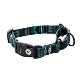 Wolfgang Heavy Duty Martingale Dog Collar with Quick Release Nylon Buckle for Walking & Training, WesternSky Print, Large