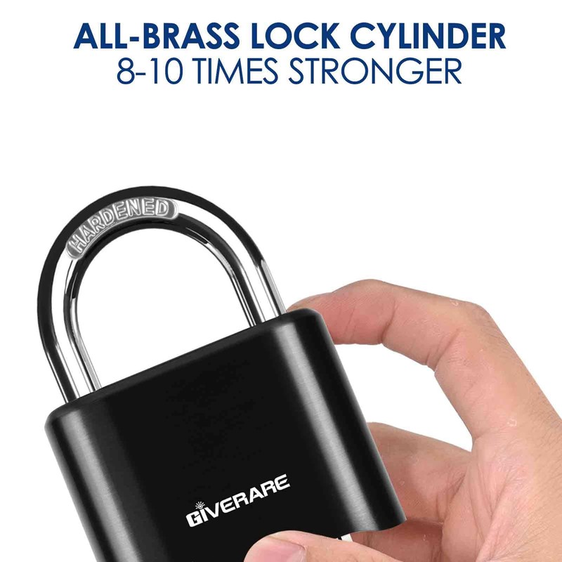 2 Pack 4-Digit Combination Lock, Heavy Duty Padlock Metal, Outdoor