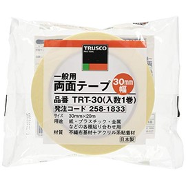 TRUSCO(トラスコ) 一般用両面テープ 30mm×20m TRT30
