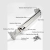 Casement Window Stay, Stainless Steel Security Window Latches Adjustable Telescoping
