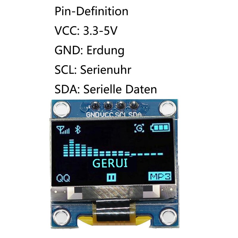 Pack of 2 1.3 Inch IIC I2C Serial 128 x